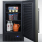 Summit 18" Wide Built-In All-Refrigerator - FF1843BKS - MyBBQDirect