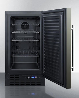 Summit 18" Wide Built-In All-Refrigerator - FF1843BKS - MyBBQDirect