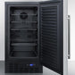 Summit 18" Wide Built-In All-Refrigerator - FF1843BSS - MyBBQDirect