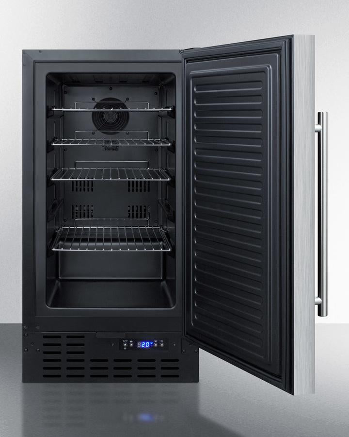 Summit 18" Wide Built-In All-Refrigerator - FF1843BSS - MyBBQDirect