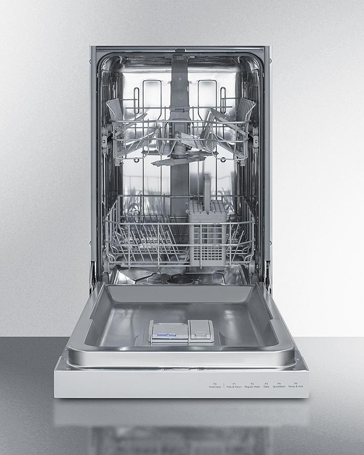 Summit 18" Wide Built-In Dishwasher - DW18SS4 - MyBBQDirect