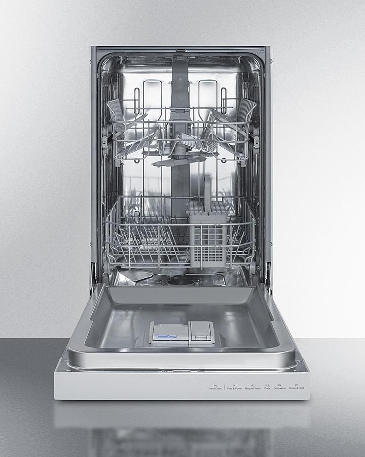 Summit 18" Wide Built-In Dishwasher - DW18SS4