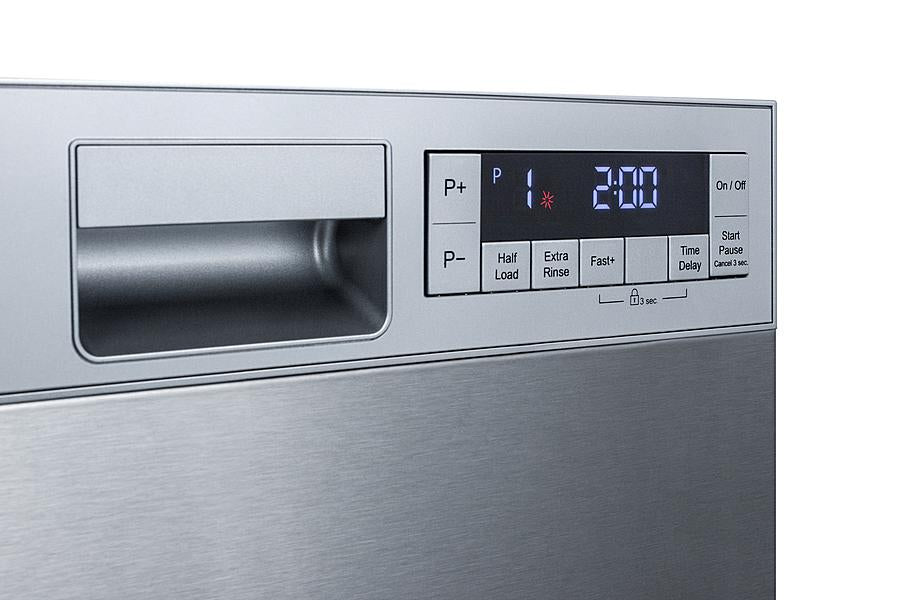 Summit 18" Wide Built-In Dishwasher - DW18SS4 - MyBBQDirect