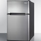 Summit 19" Wide 2-Door Refrigerator-Freezer - CP34BSS - MyBBQDirect