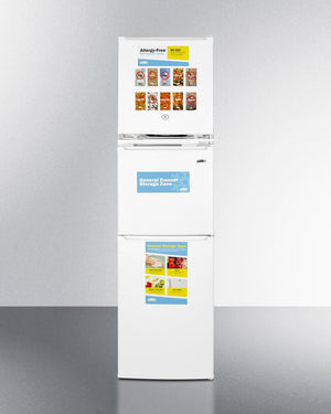 Summit 19" Wide Allergy-Free Refrigerator/General Purpose Refrigerator-Freezer Combination - AZRF7W - MyBBQDirect