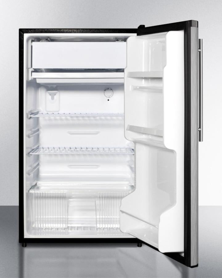 Summit 19" Wide Auto Defrost Refrigerator-Freezer With Thin Handle ADA Compliant - FF433ESSSHVADA