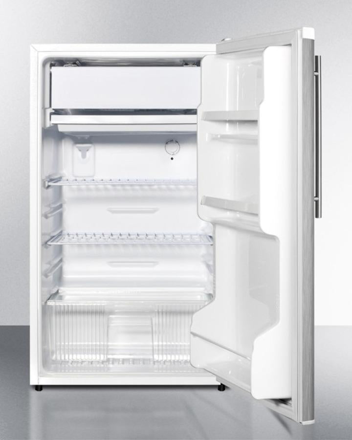 Summit 19" Wide Auto Defrost Refrigerator-Freezer With Thin Handle - FF412ESSSHV