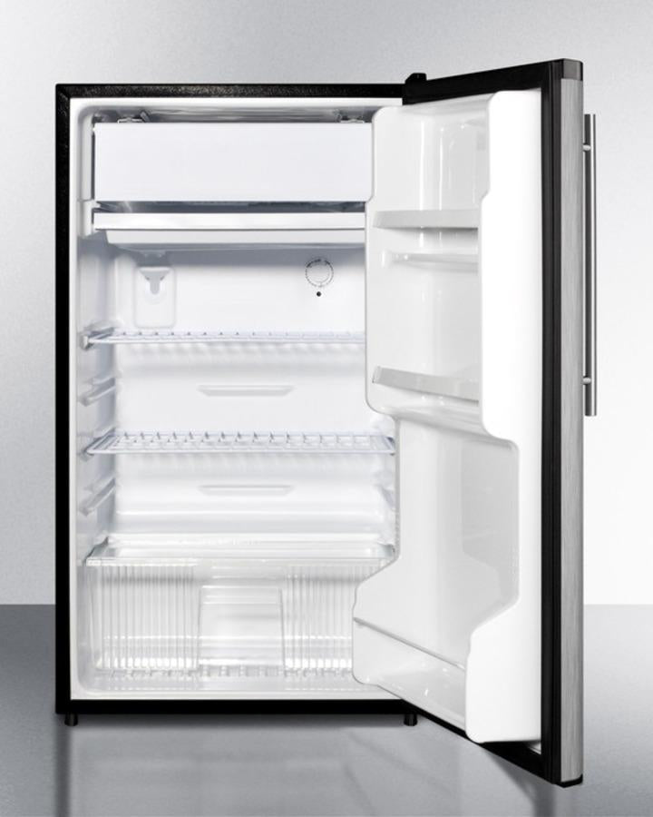 Summit 19" Wide Auto Defrost Refrigerator-Freezer With Thin Handle - FF433ESSSHV