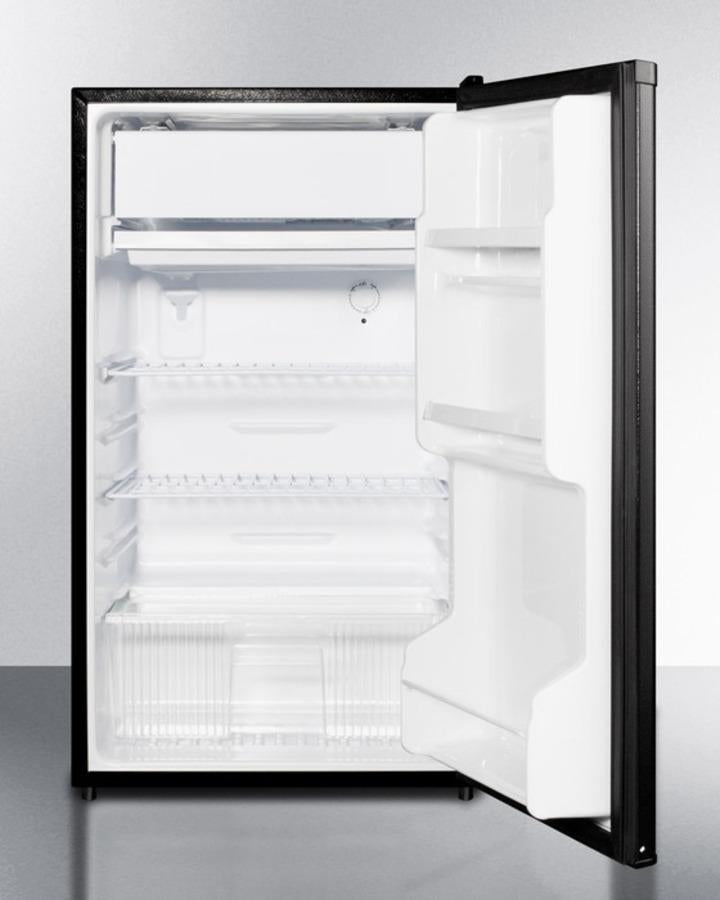 Summit 19" Wide Refrigerator-Freezer With Auto Defrost And Black Exterior - FF433ES