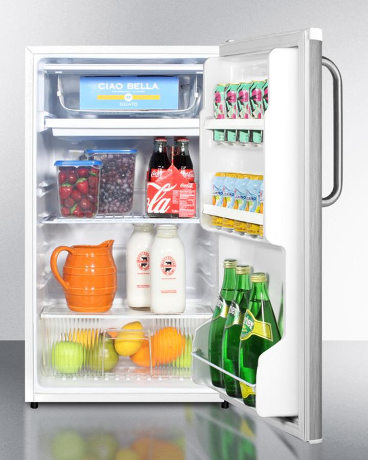 Summit 19" Wide Auto Defrost Refrigerator-Freezer With Towel Bar Handle - FF412ESSSTB - MyBBQDirect