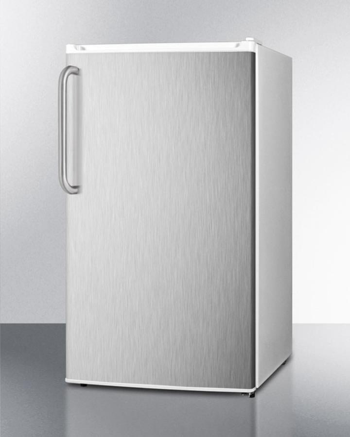 Summit 19" Wide Auto Defrost Refrigerator-Freezer With Towel Bar Handle - FF412ESSSTB