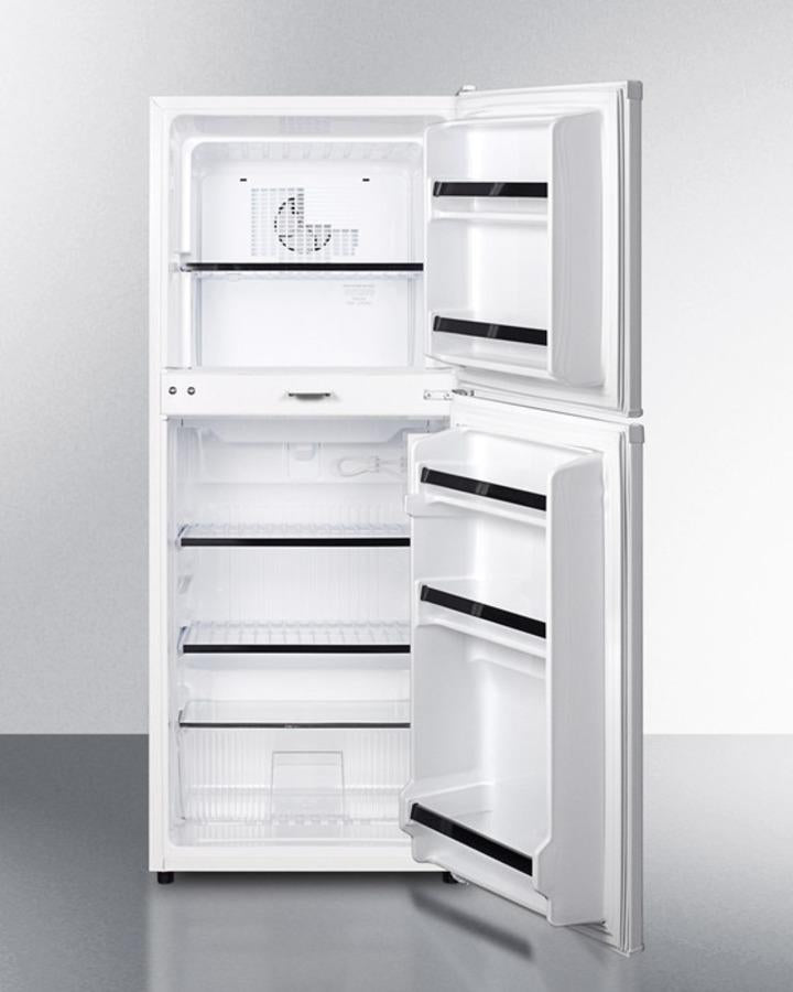 Summit 19" Wide Two-Door Refrigerator-Freezer with Combination Lock - FF71ESLLF2