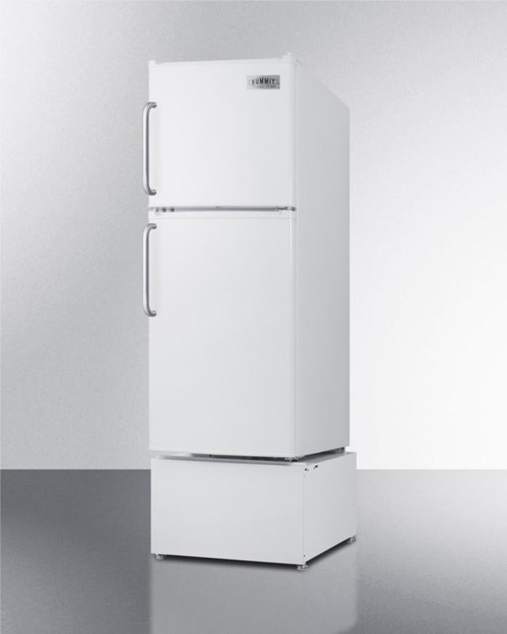 Summit 19" Wide Two-Door Refrigerator-Freezer with Towel Bar Handles - FF71ESTB