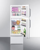 Summit 19" Wide Two-Door Refrigerator-Freezer with Towel Bar Handles - FF71ESTB