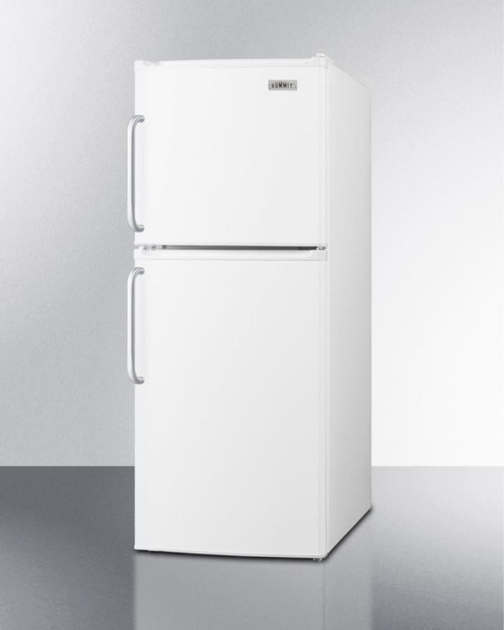 Summit 19" Wide Two-Door Refrigerator-Freezer with Towel Bar Handles - FF71ESTB