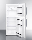 Summit 19" Wide Two-Door Refrigerator-Freezer with Towel Bar Handles - FF71ESTB