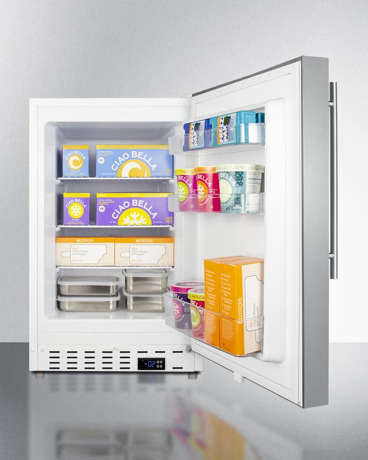 Summit 20" Wide Built-In All-Freezer ADA Compliant - ALFZ36CSSHV - MyBBQDirect