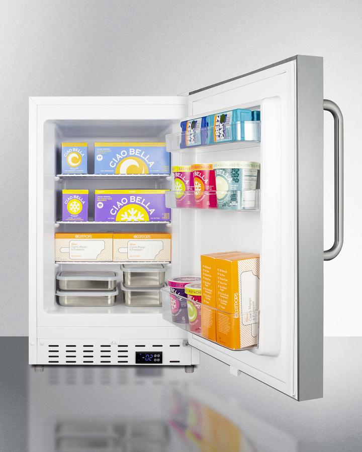 Summit 20" Wide Built-In All-Freezer ADA Compliant - ALFZ36SSTB - MyBBQDirect