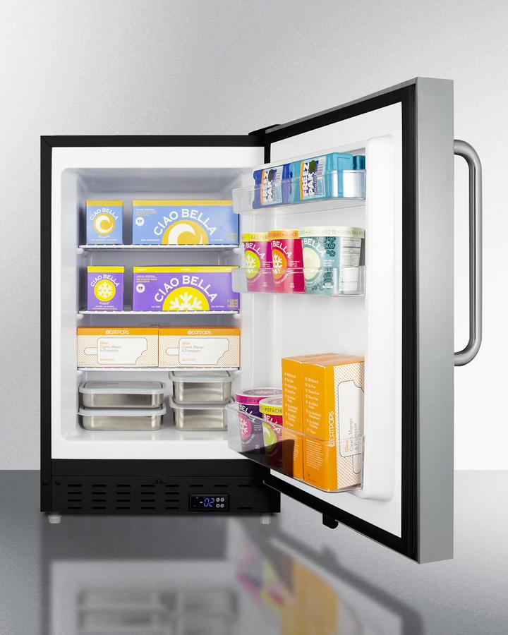Summit 20" Wide Built-In All-Freezer ADA Compliant - ALFZ37BCSS - MyBBQDirect