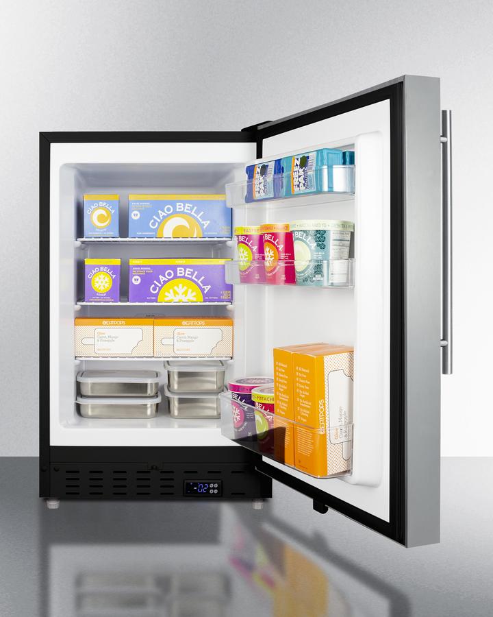 Summit 20" Wide Built-In All-Freezer ADA Compliant - ALFZ37BCSSHV - MyBBQDirect