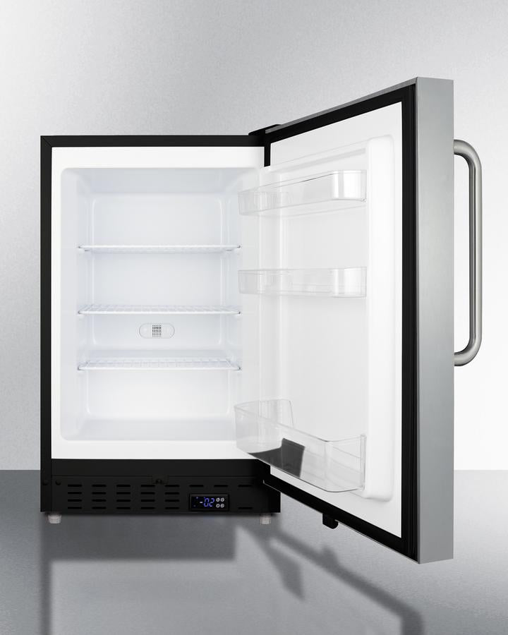 Summit 20" Wide Built-In All-Freezer ADA Compliant - ALFZ37BSSTB - MyBBQDirect
