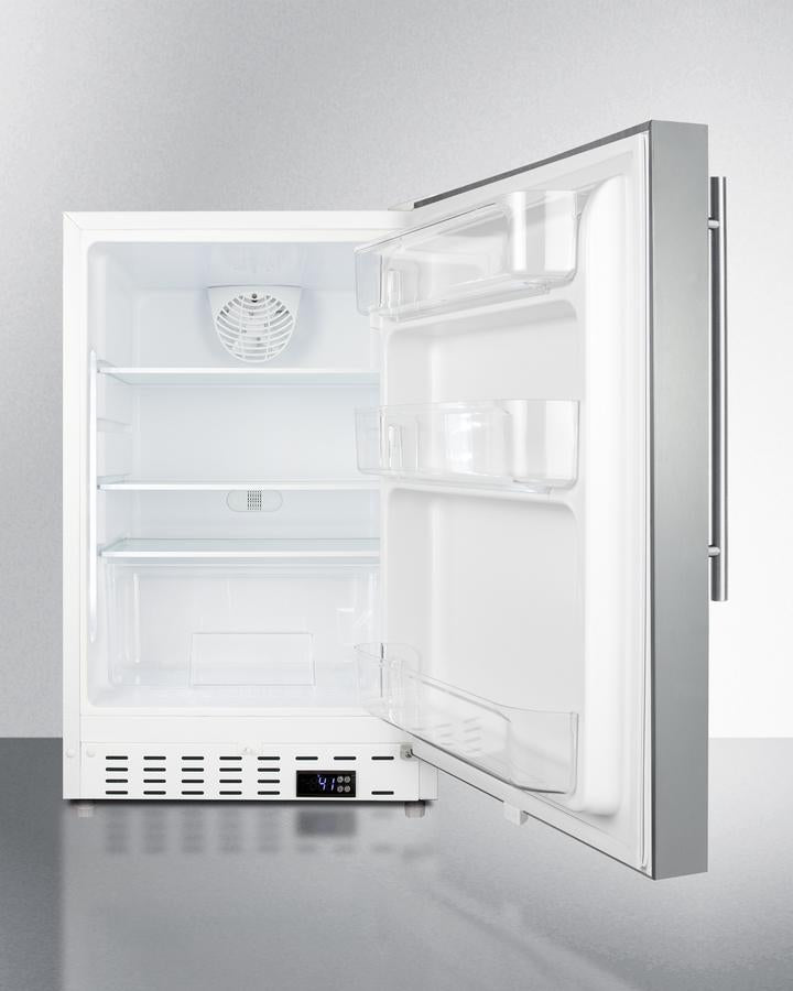 Summit 20" Wide Built-In All-Refrigerator ADA Compliant - ALR46WCSSHV