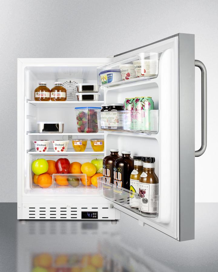 Summit 20" Wide Built-In All-Refrigerator ADA Compliant - ALR46WSSTB - MyBBQDirect