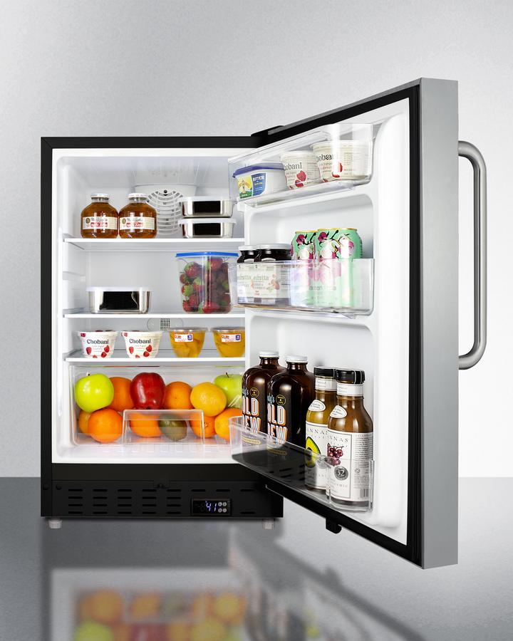 Summit 20" Wide Built-In All-Refrigerator ADA Compliant - ALR47BCSS - MyBBQDirect