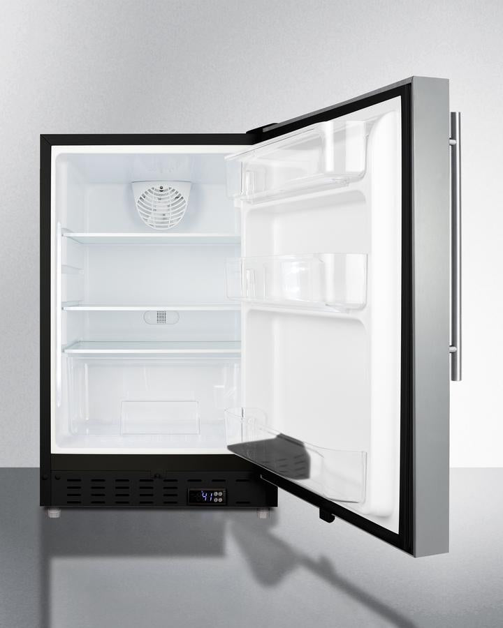 Summit 20" Wide Built-In All-Refrigerator ADA Compliant - ALR47BSSHV - MyBBQDirect