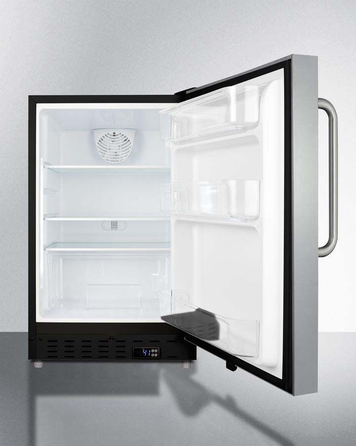Summit 20" Wide Built-In All-Refrigerator ADA Compliant - ALR47BSSTB - MyBBQDirect