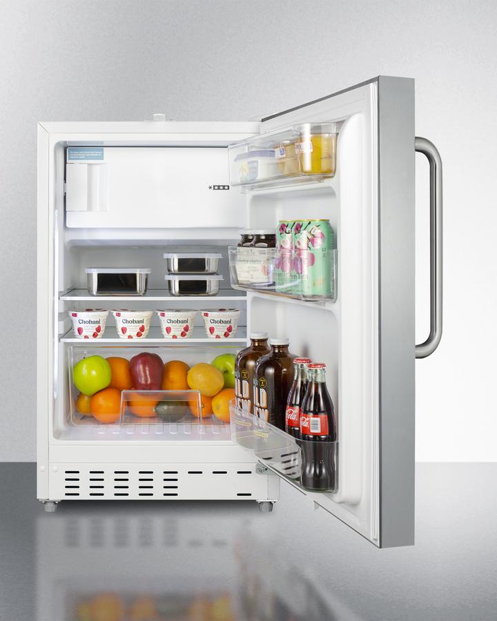 Summit 20" Wide Built-in Refrigerator-Freezer ADA Compliant - ALRF48CSS - MyBBQDirect