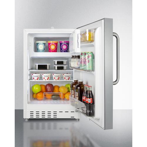 Summit 20" Wide Built-in Refrigerator-Freezer ADA Compliant  - ALRF48SSTB - MyBBQDirect
