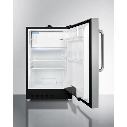 Summit 20" Wide Built-in Refrigerator-Freezer ADA Compliant - ALRF49BCSS - MyBBQDirect