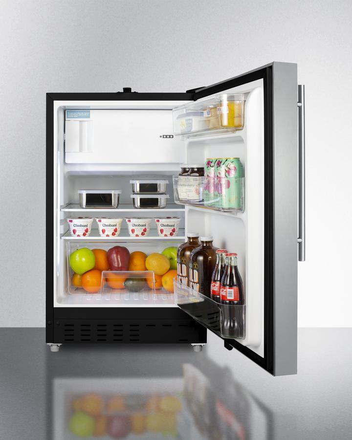 Summit 20" Wide Built-in Refrigerator-Freezer ADA Compliant - ALRF49BCSSHV - MyBBQDirect