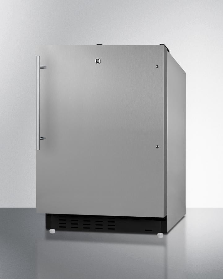 Summit 20" Wide Built-in Refrigerator-Freezer ADA Compliant - ALRF49BCSSHV - MyBBQDirect