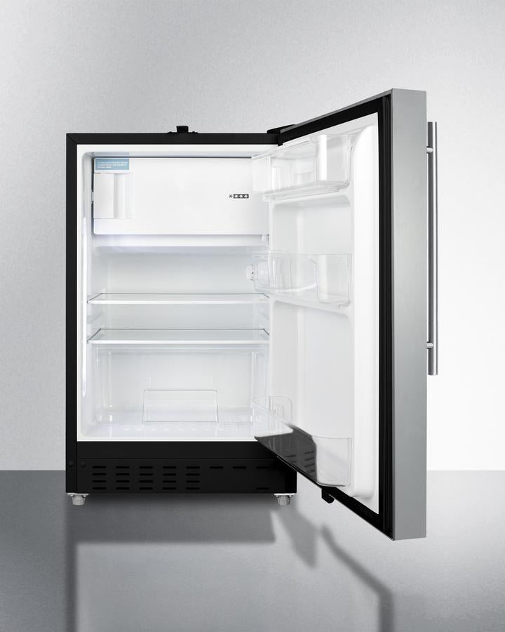 Summit 20" Wide Built-in Refrigerator-Freezer ADA Compliant - ALRF49BSSHV - MyBBQDirect