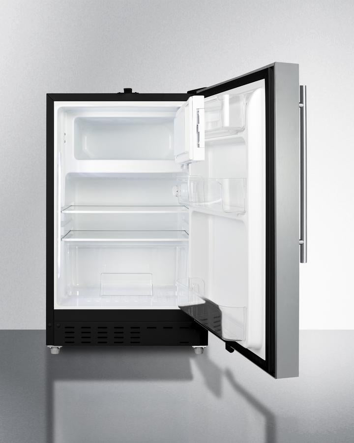 Summit 20" Wide Built-in Refrigerator-Freezer ADA Compliant - ALRF49BSSHV - MyBBQDirect