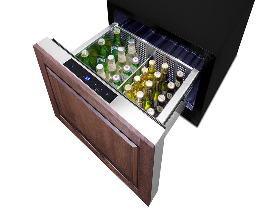 Summit 21.5" Wide Built-In Drawer Refrigerator - FF1DSS - MyBBQDirect