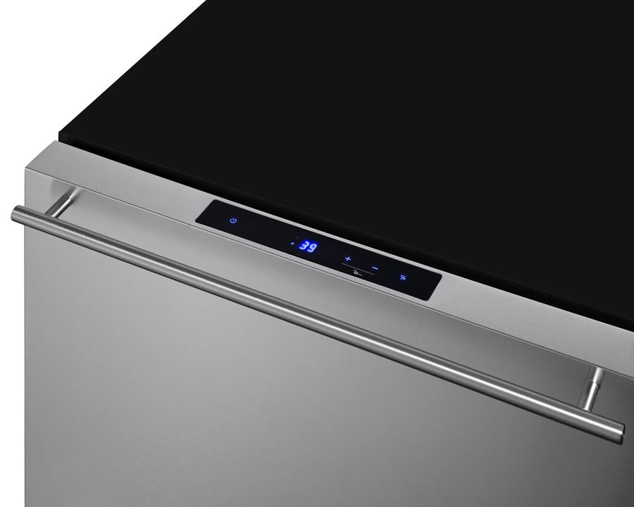Summit 21.5" Wide Built-In Drawer Refrigerator - FF1DSS - MyBBQDirect