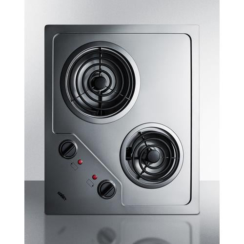 Summit 21" Wide 115V 2-Burner Coil Cooktop - CR2B122 - MyBBQDirect