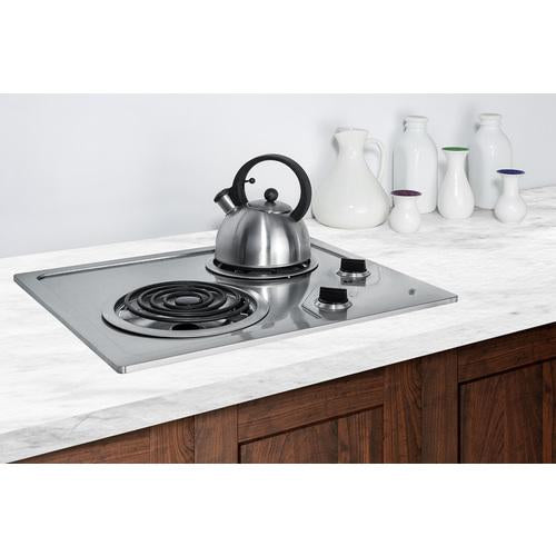 Summit 21" Wide 115V 2-Burner Coil Cooktop - CR2B122 - MyBBQDirect