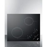 Summit 21" Wide 115V 2-Burner Radiant Cooktop - CR2B121 - MyBBQDirect