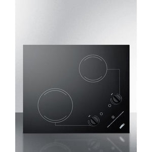 Summit 21" Wide 115V 2-Burner Radiant Cooktop - CR2B121 - MyBBQDirect