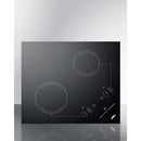 Summit 21" Wide 115V 2-Burner Radiant Cooktop - CR2B121