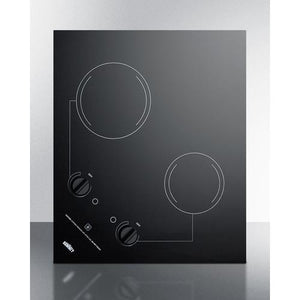 Summit 21" Wide 230V 2-Burner Radiant Cooktop - CR2B223G - MyBBQDirect