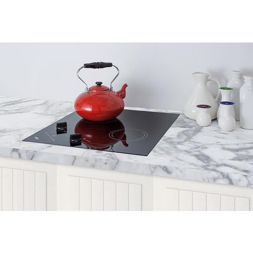 Summit 21" Wide 230V 2-Burner Radiant Cooktop - CR2B223G - MyBBQDirect