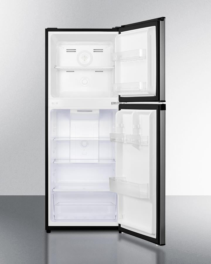 Summit 22" Wide Frost-Free 7 Cu.Ft. Refrigerator-Freezer with a Stainless Steel Look - FF83PL