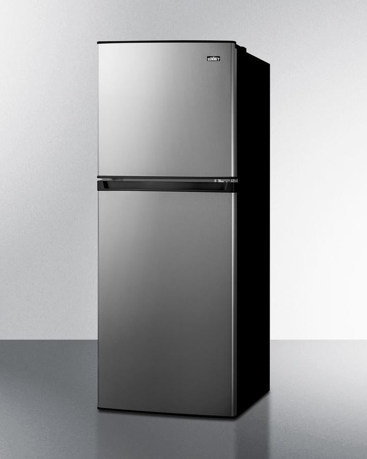 Summit 22" Wide Frost-Free 7 Cu.Ft. Refrigerator-Freezer with a Stainless Steel Look - FF83PL - MyBBQDirect