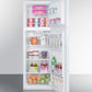Summit 22" Wide Top Mount Refrigerator-Freezer in White - FF946W - MyBBQDirect