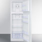 Summit 22" Wide Top Mount Refrigerator-Freezer in White - FF946W - MyBBQDirect